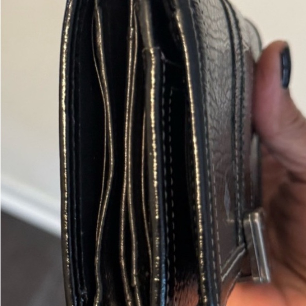 MCM Black and Silver Leather Wallet - Picture 5 of 9